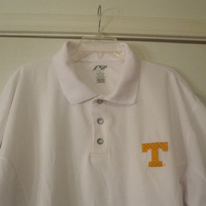 P2 by Pro Player Polo Shirt White with Orange T XL